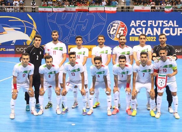 The runner-up of the Iranian national futsal team in the Asian Nations Cupn the Asian Nations Cup
