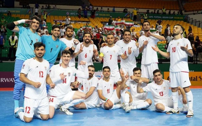Iran’s national futsal team won the championship in Asia.